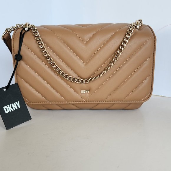 Dkny Bags Dkny Cashew Quilted Veronica Convertible Shoulder Bag